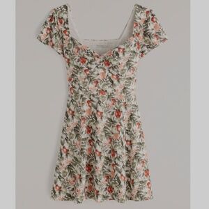 Abercrombie & Fitch Knot-Front Fruit Print Mini Dress Size LP